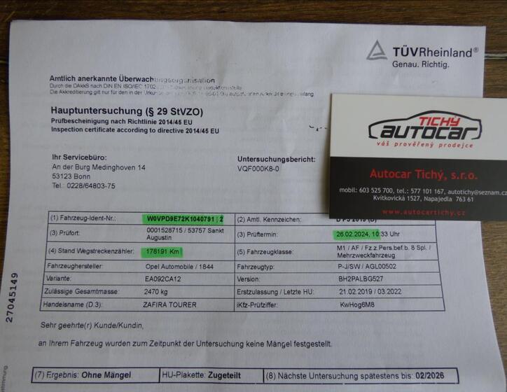 Opel Zafira 13